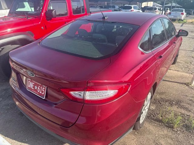 2013 Ruby Red Metallic Ford Fusion S FWD Sedan