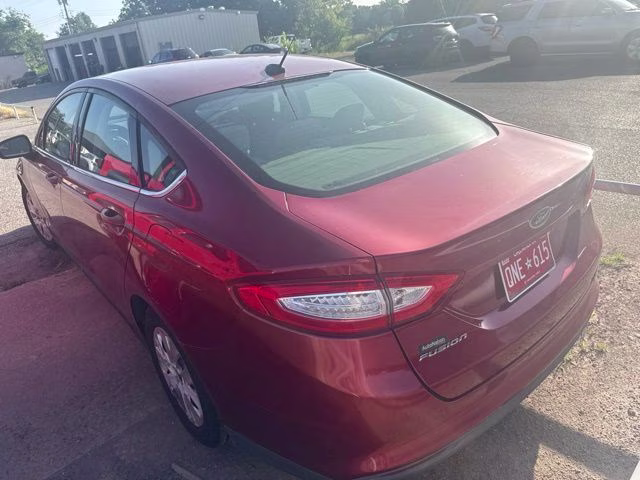 2013 Ruby Red Metallic Ford Fusion S FWD Sedan