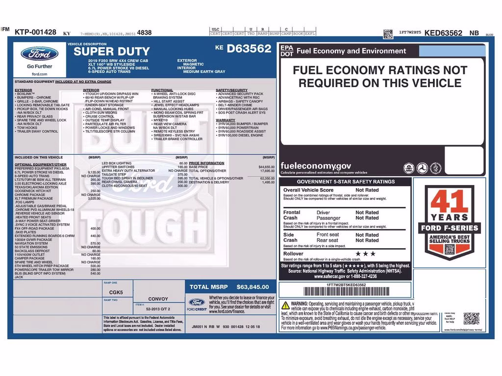 2019 Magnetic Metallic Ford Super Duty F-250 SRW XLT 4X4 Truck
