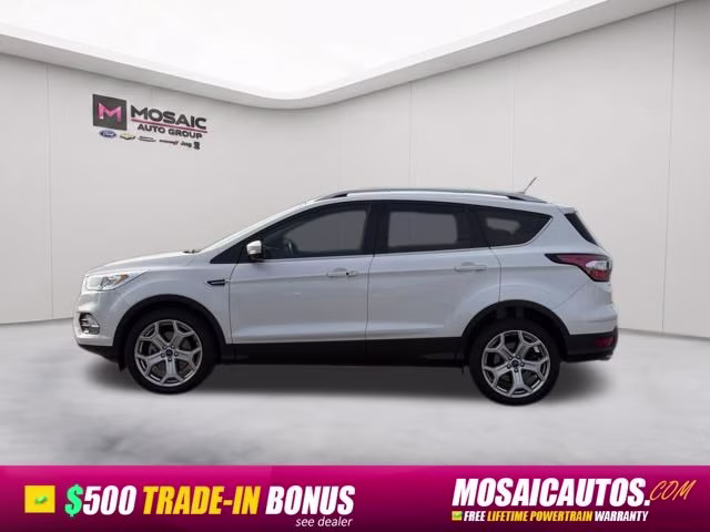 2018 White Platinum Ford Escape Titanium 4X4 SUV