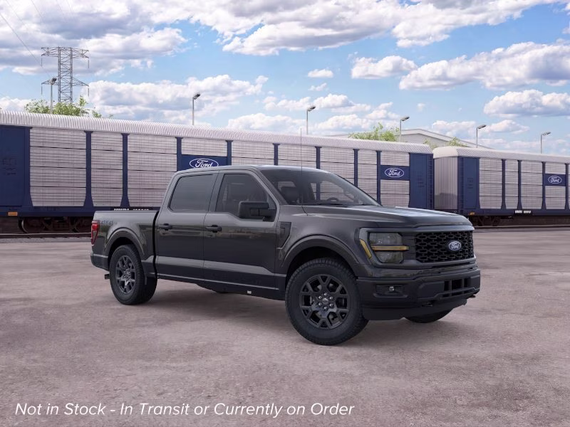 2026 Agate Black Metallic Ford F-150 STX Crew Cab Pickup 4X4 Truck