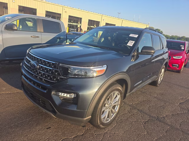 2023 Blue Metallic Ford Explorer XLT 4X4 SUV