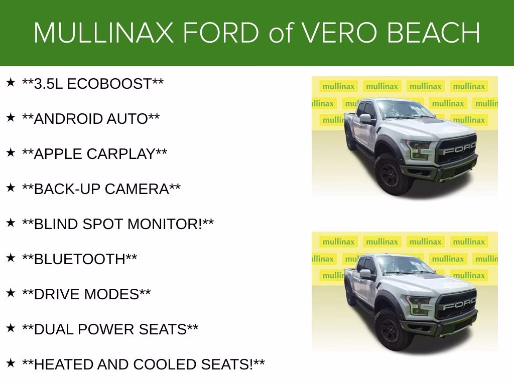 2017 Avalanche Ford F-150 Raptor 4X4 Truck