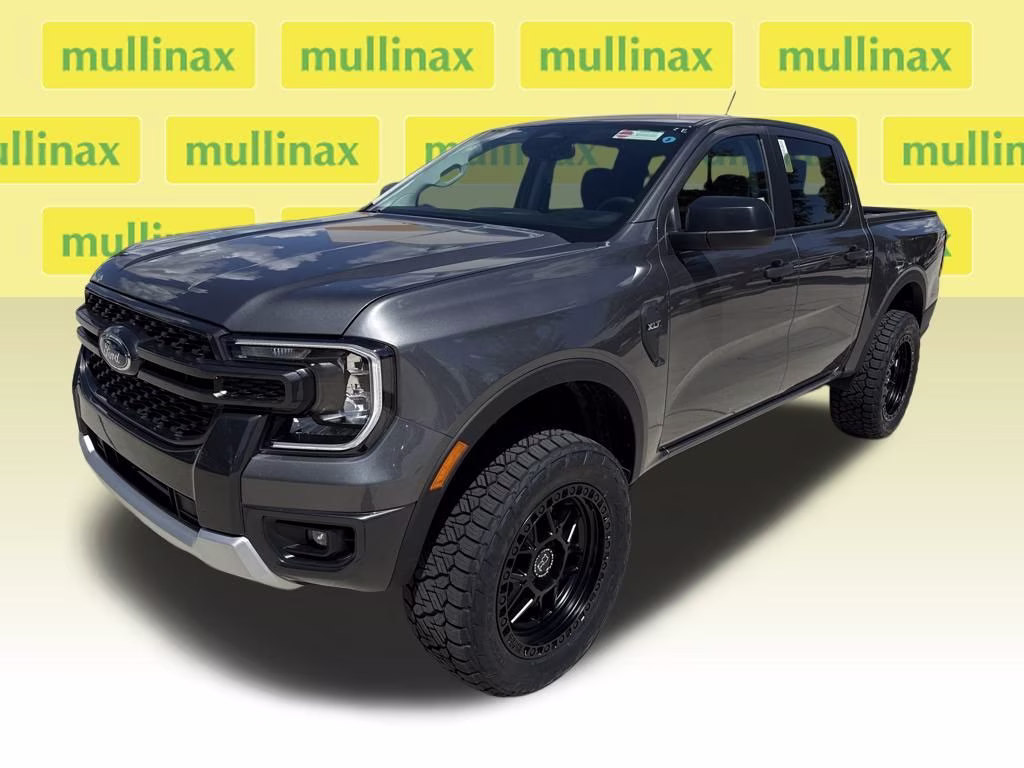 2025 Carbonized Gray Metallic Ford Ranger XLT DSI LEVELED & RIMS 4X4 Truck