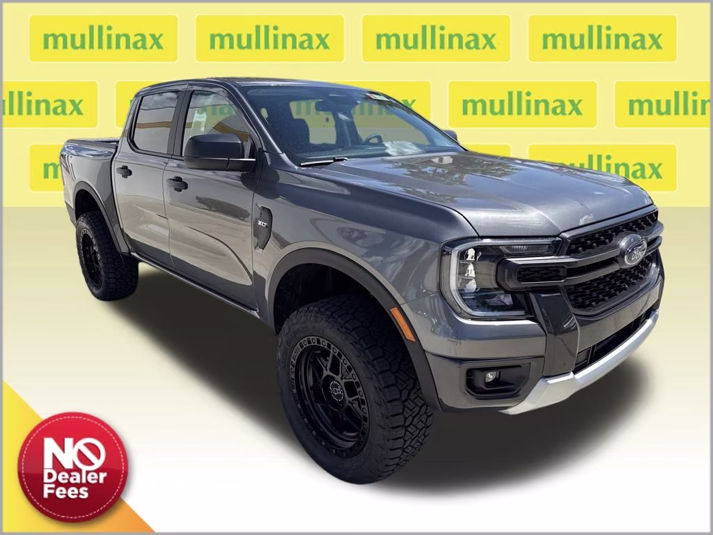 2025 Carbonized Gray Metallic Ford Ranger XLT DSI LEVELED & RIMS 4X4 Truck