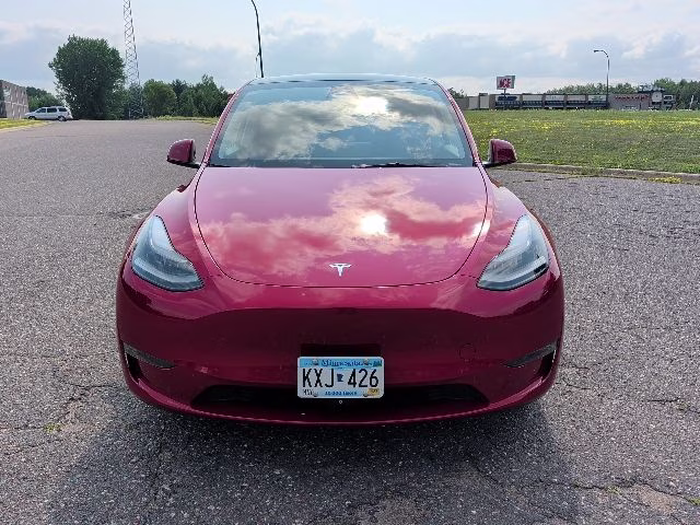 2023 Red Multi-Coat Tesla Model Y Long Range AWD SUV
