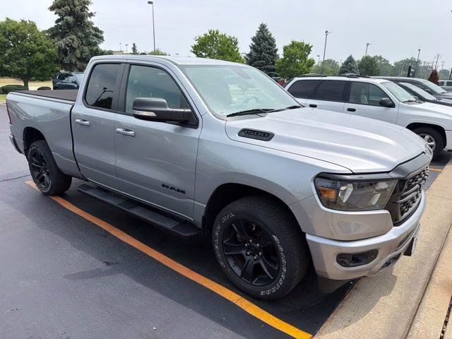 2022 Billet Silver Metallic Clearcoat Ram 1500 Big Horn/Lone Star 4X4 Truck