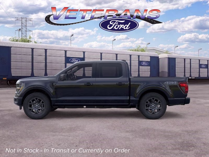 2026 Agate Black Metallic Ford F-150 STX Crew Cab Pickup 4X4 Truck