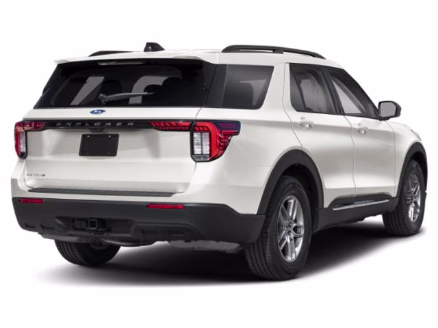 2026 Star White Metallic Tri-Coat Ford Explorer Active RWD SUV