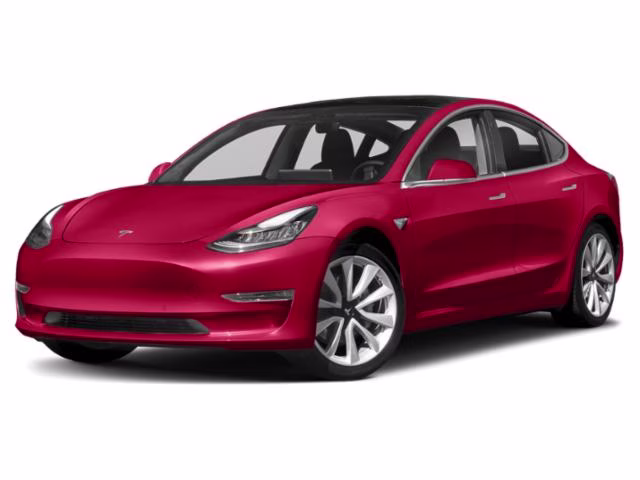 2019 Red Multi-Coat Tesla Model 3 Standard Range Plus RWD Sedan