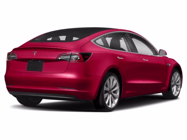2019 Red Multi-Coat Tesla Model 3 Standard Range Plus RWD Sedan