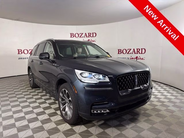 2022 Blue Metallic Lincoln Aviator Plug-In Hybrid Grand Touring AWD SUV