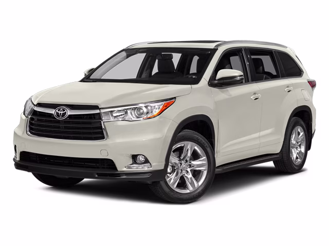 2014 Blizzard Pearl Toyota Highlander XLE V6 AWD SUV