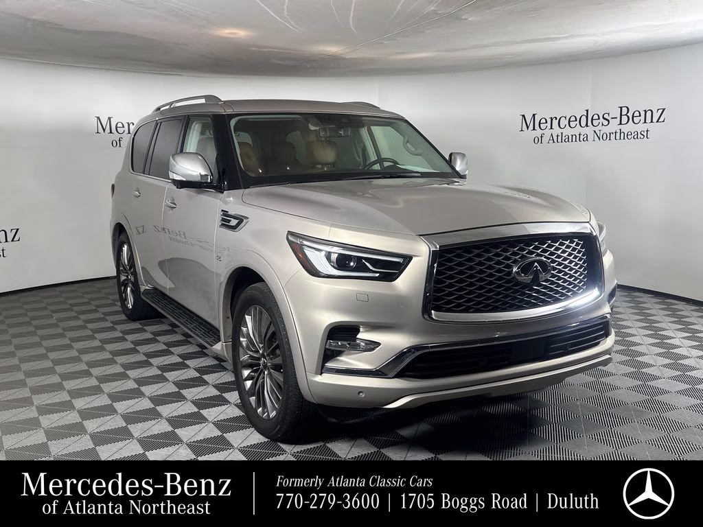 2019 Champagne Quartz INFINITI QX80 LUXE 4X4 SUV