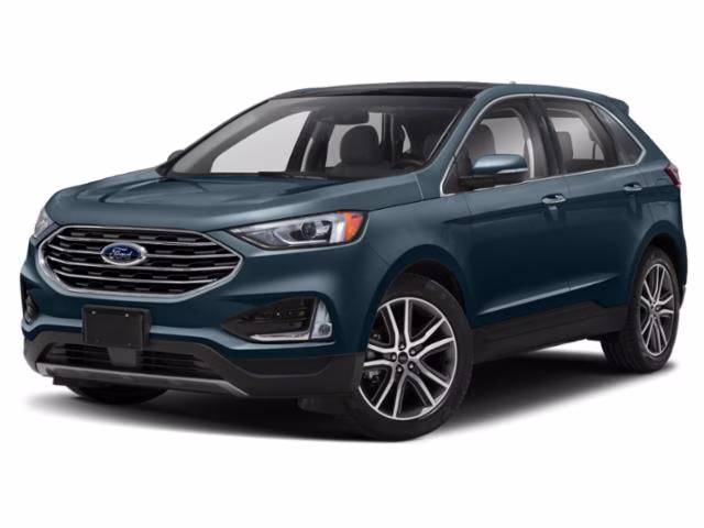 2019 Blue Metallic Ford Edge SEL AWD SUV