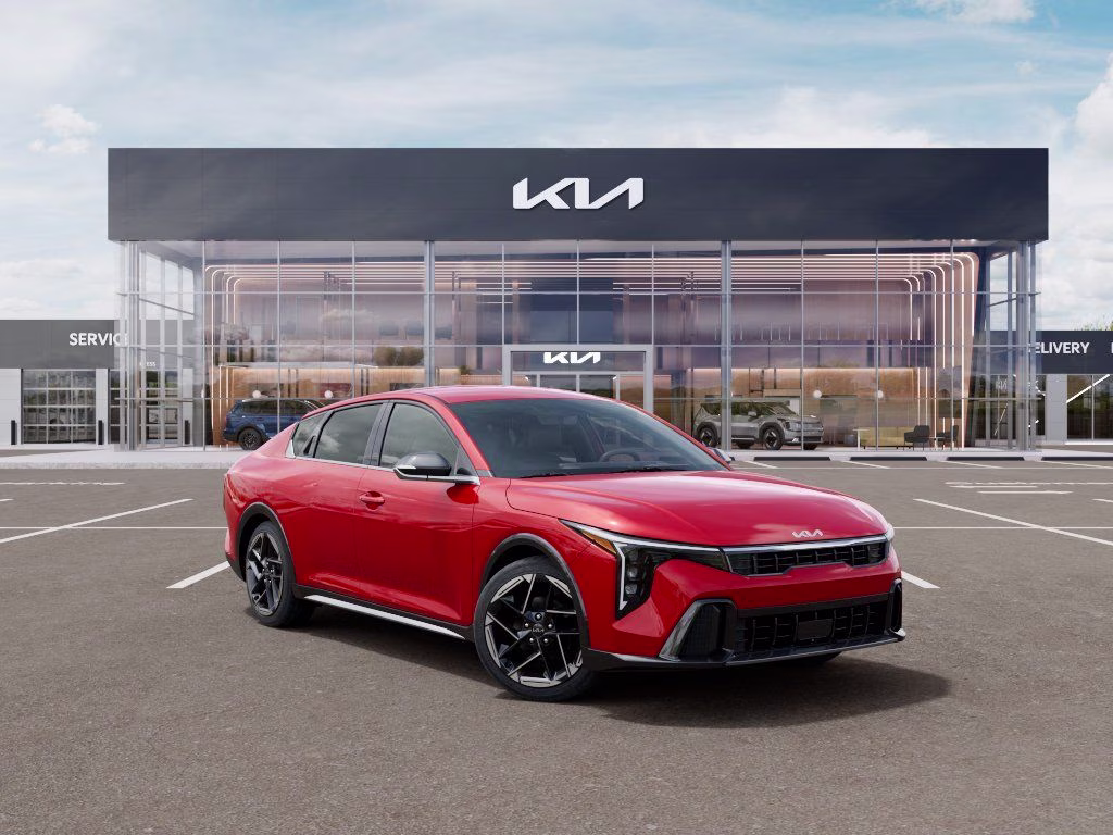 2026 Currant Red Kia K4 GT-Line FWD Sedan