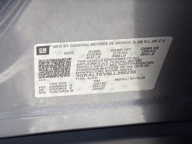2020 Satin Steel Metallic GMC Terrain SLE AWD SUV