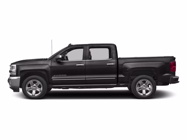 2017 Black Chevrolet Silverado 1500 LTZ RWD Truck