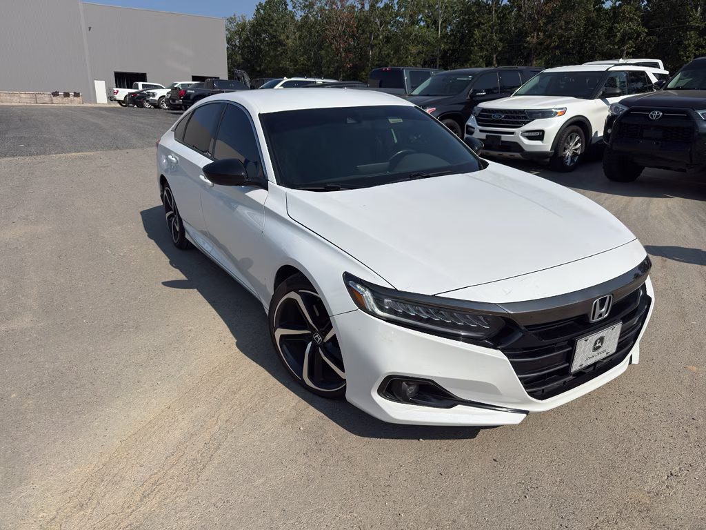 2021 Platinum White Pearl Honda Accord Sport FWD Sedan