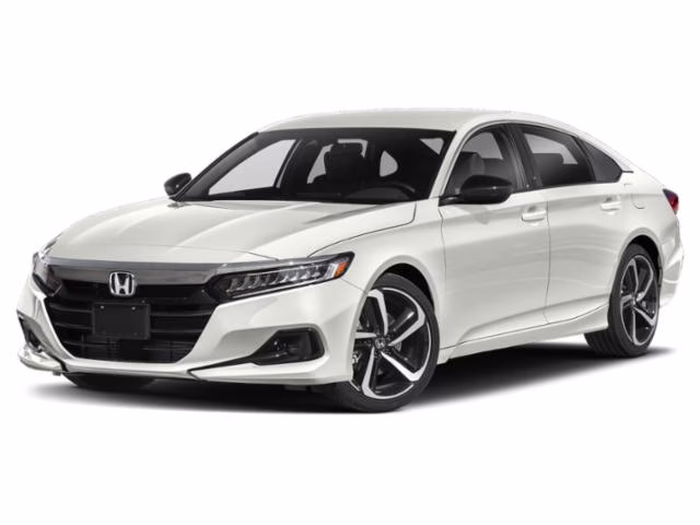 2021 White Honda Accord Sport FWD Sedan
