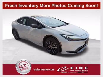 2025 White Toyota Prius XLE AWD Hatchback