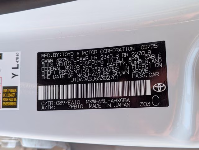 2025 Wind Chill Pearl Toyota Prius Limited AWD Hatchback
