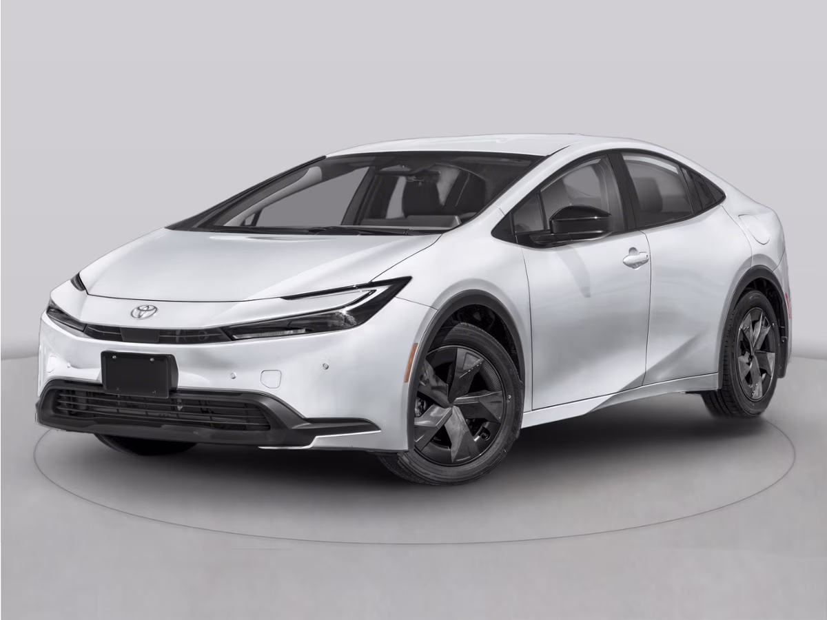 2025 White Toyota Prius XLE AWD Hatchback