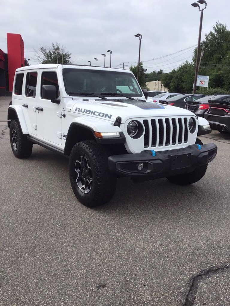2023 Bright White Clearcoat Jeep Wrangler Rubicon 4xe 4X4 SUV