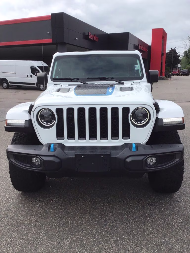 2023 Bright White Clearcoat Jeep Wrangler Rubicon 4xe 4X4 SUV