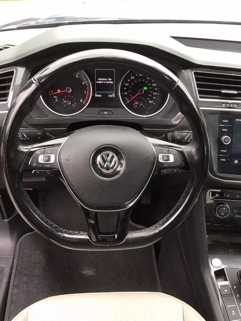 2018 Blue Metallic Volkswagen Tiguan 2.0T SEL AWD SUV