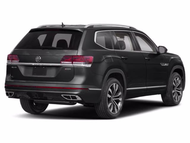 2021 Deep Black Volkswagen Atlas 3.6L V6 SE w/Technology R-Line AWD SUV