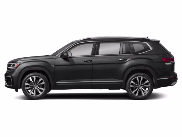 2021 Deep Black Volkswagen Atlas 3.6L V6 SE w/Technology R-Line AWD SUV