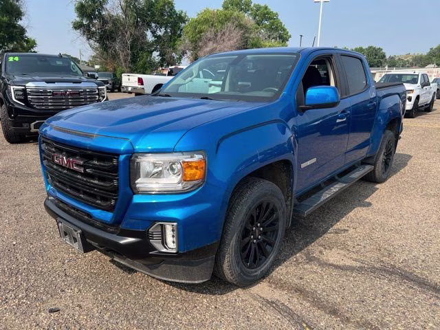 2022 Dynamic Blue Metallic GMC Canyon Elevation 4X4 Truck