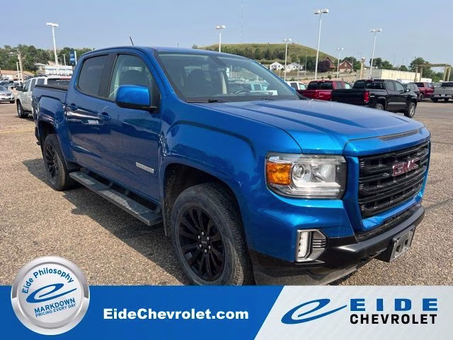 2022 Dynamic Blue Metallic GMC Canyon Elevation 4X4 Truck