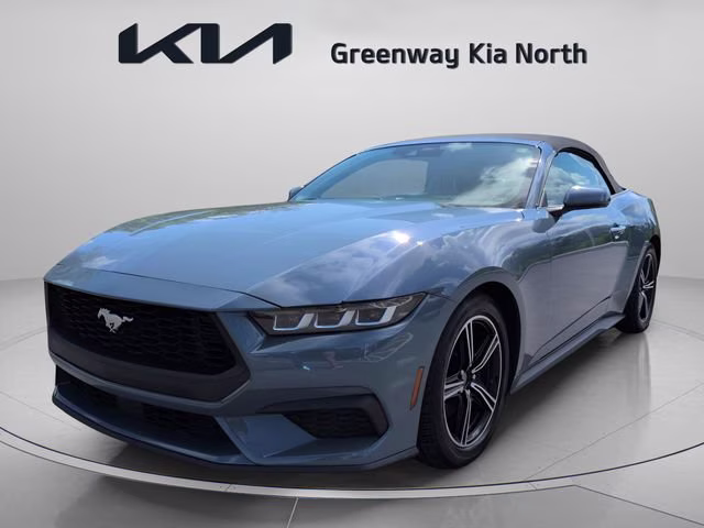 2024 Vapor Blue Ford Mustang EcoBoost Premium RWD Convertible