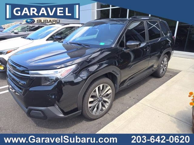 2025 Crystal Black Silica Subaru Forester Touring AWD SUV