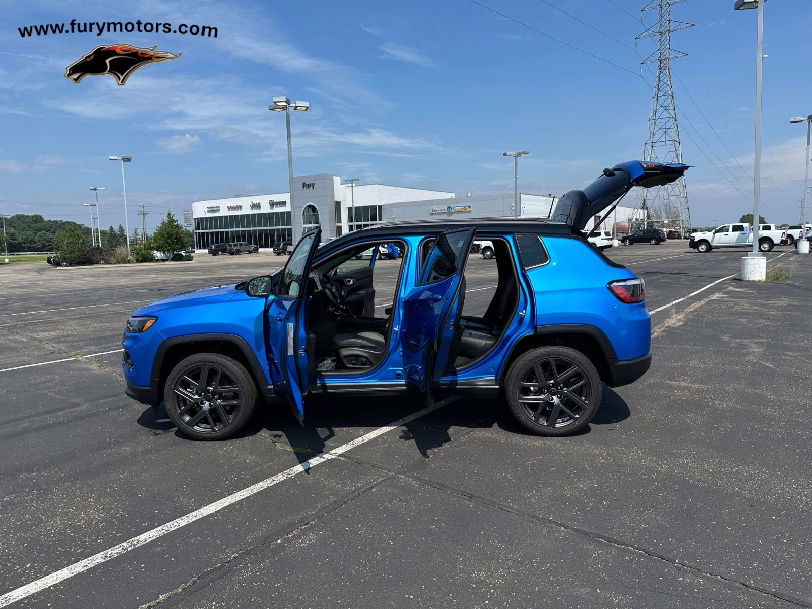 2025 Hydro Blue Pearlcoat Jeep Compass Limited 4X4 SUV