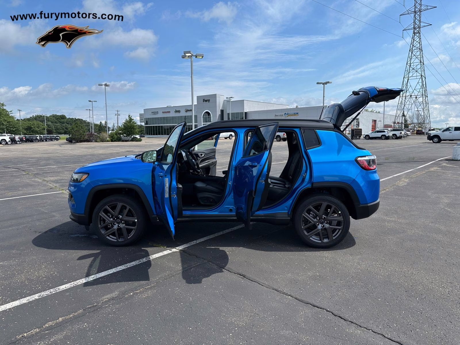 2025 Hydro Blue Pearlcoat Jeep Compass Limited 4X4 SUV