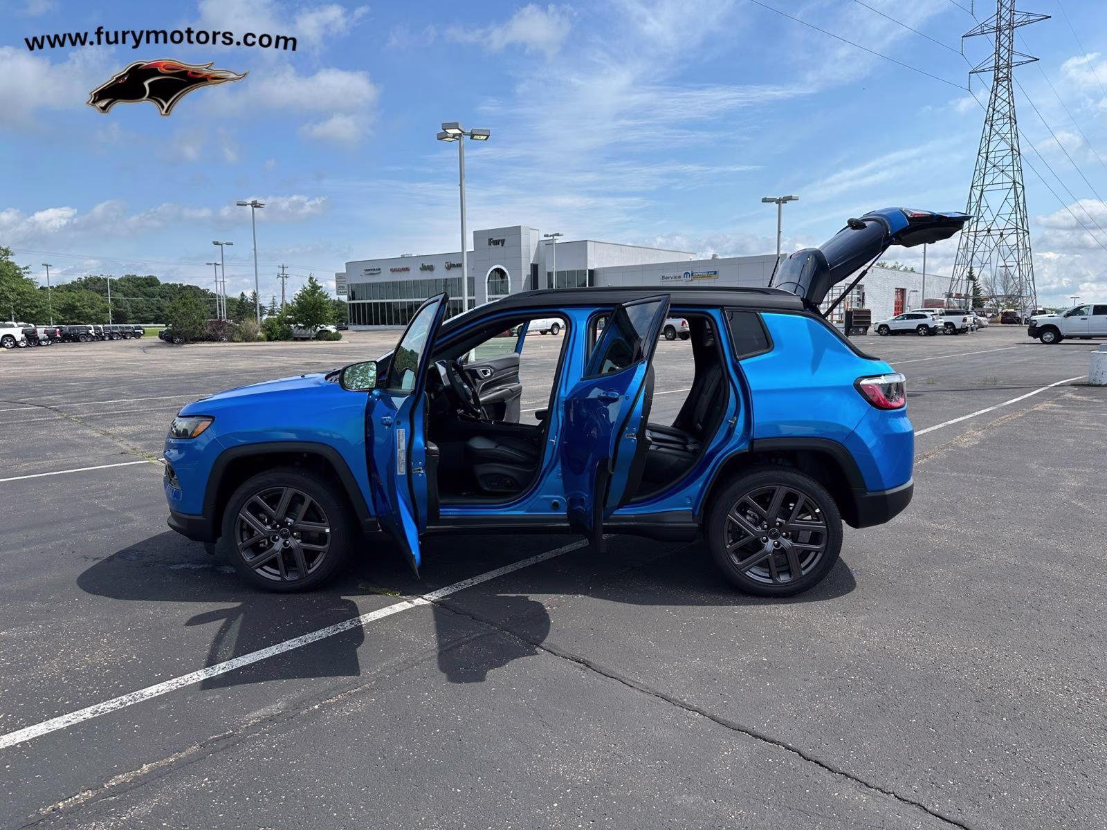 2025 Hydro Blue Pearlcoat Jeep Compass Limited 4X4 SUV