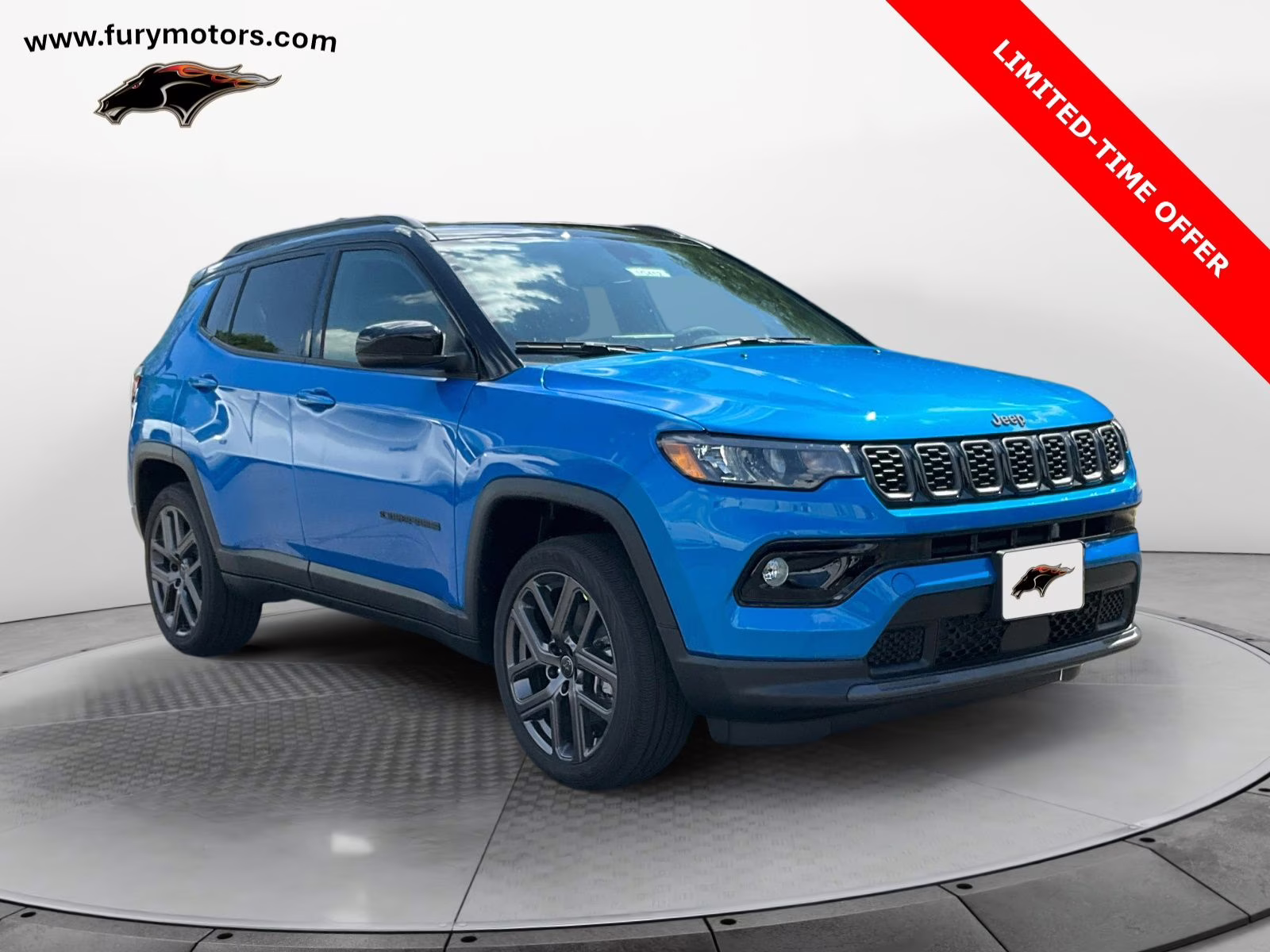 2025 Hydro Blue Pearlcoat Jeep Compass Limited 4X4 SUV