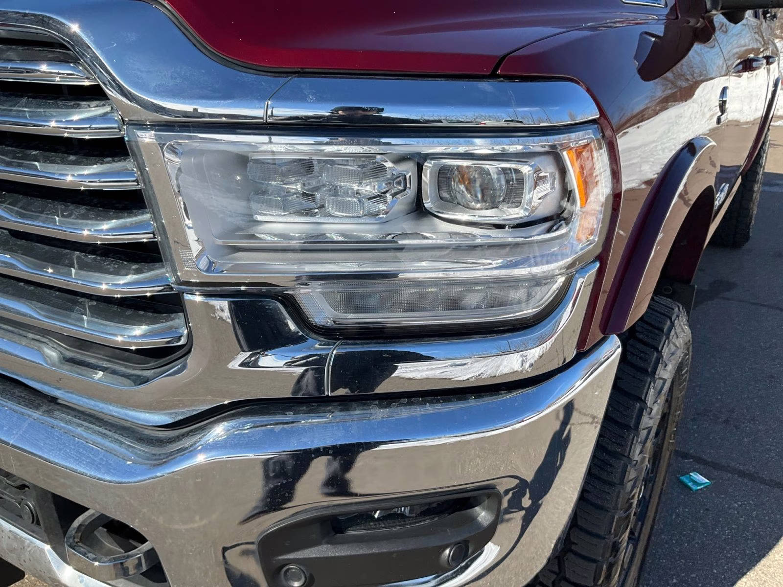 2022 Delmonico Red Pearlcoat Ram 3500 Limited Longhorn 4X4 Truck