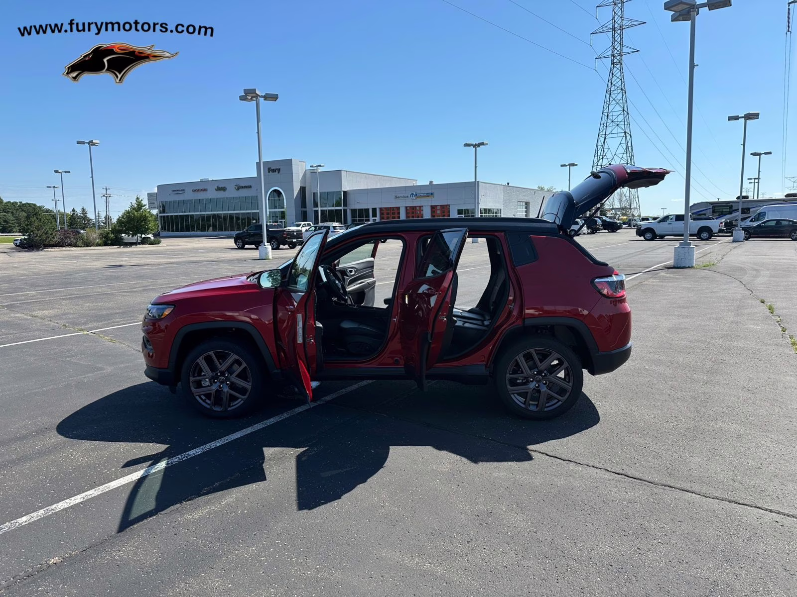 2025 Red Hot Pearlcoat Jeep Compass Limited 4X4 SUV