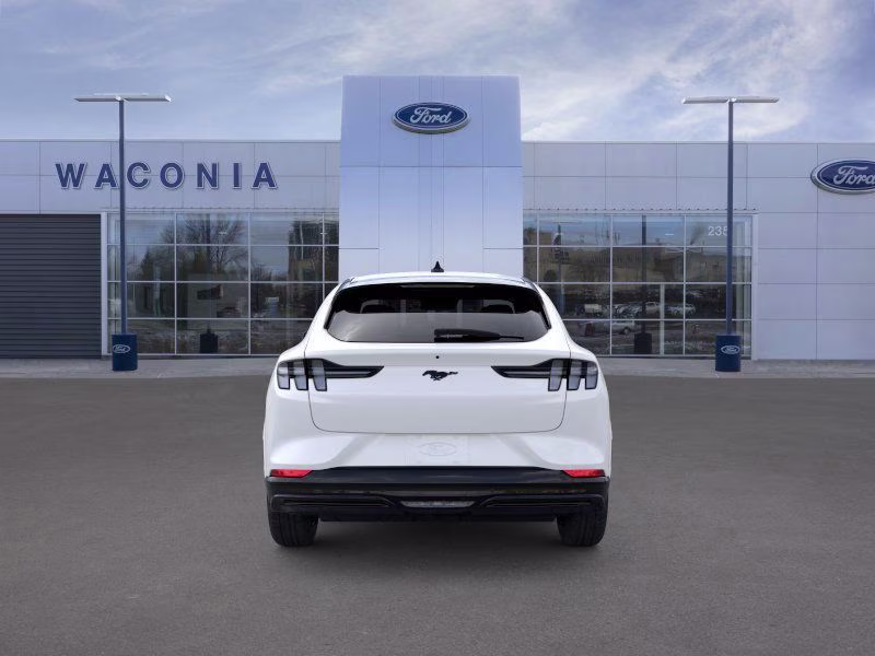 2025 Star White Metallic Tri-Coat Ford Mustang Mach-E Premium AWD SUV