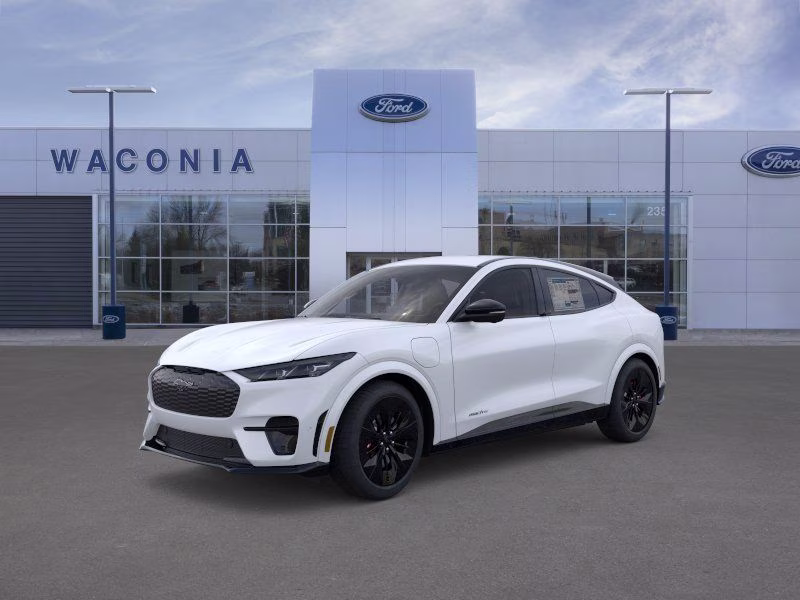 2025 Star White Metallic Tri-Coat Ford Mustang Mach-E GT AWD SUV