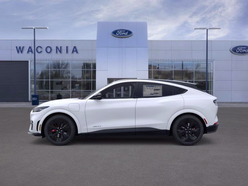 2025 Star White Metallic Tri-Coat Ford Mustang Mach-E GT AWD SUV