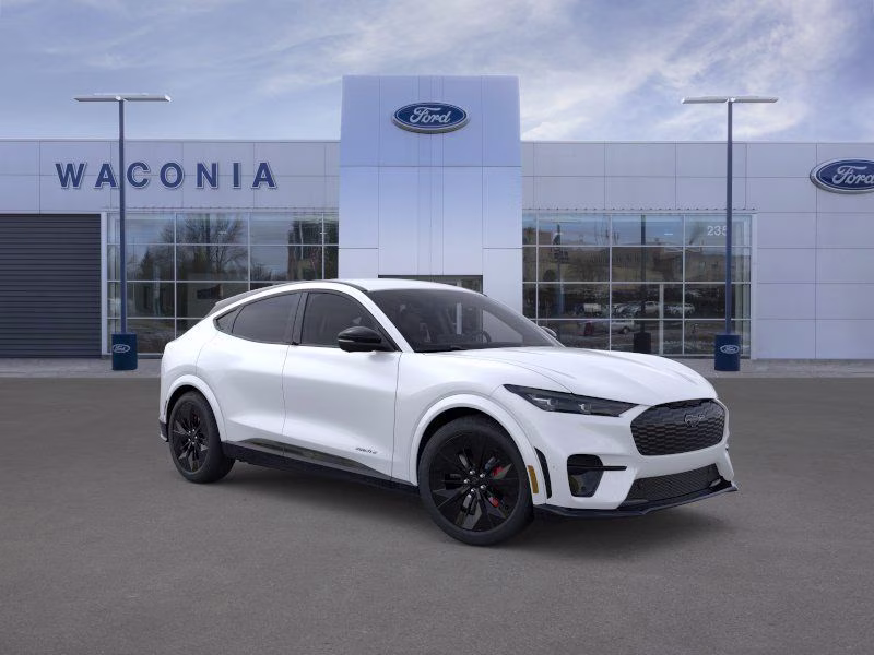 2025 Star White Metallic Tri-Coat Ford Mustang Mach-E GT AWD SUV