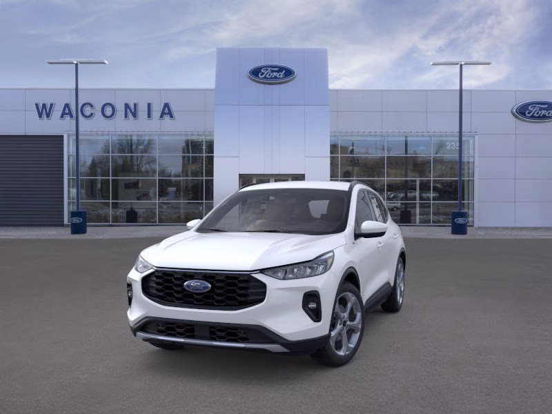 2025 Star White Metallic Tri-Coat Ford Escape Hybrid ST-Line Select AWD SUV