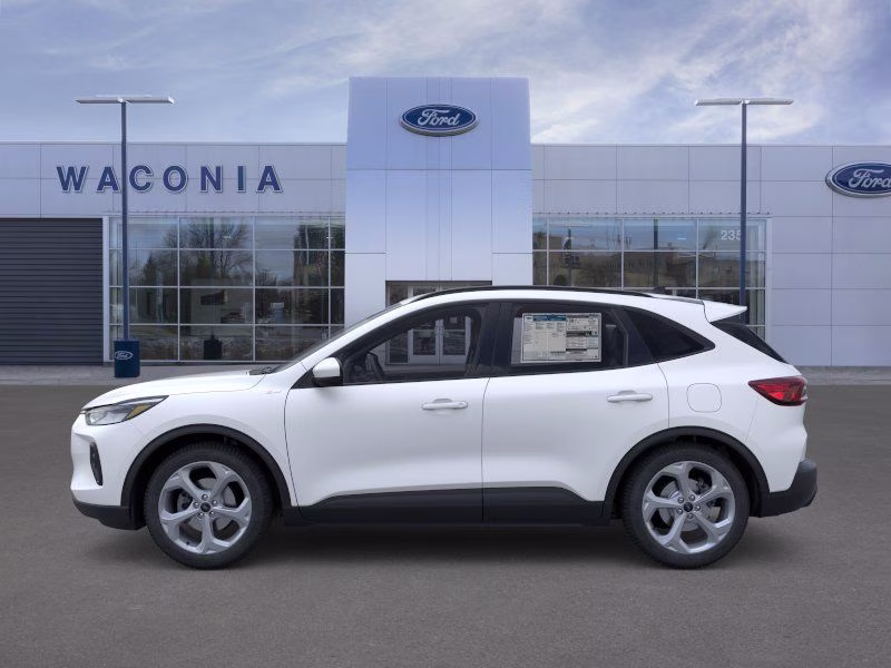 2025 Star White Metallic Tri-Coat Ford Escape Hybrid ST-Line Select AWD SUV
