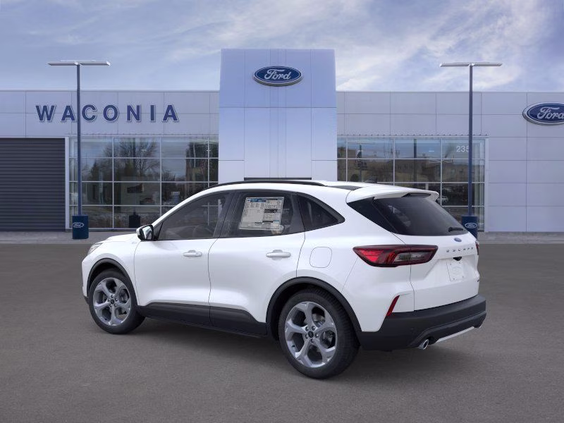 2025 Star White Metallic Tri-Coat Ford Escape Hybrid ST-Line Select AWD SUV