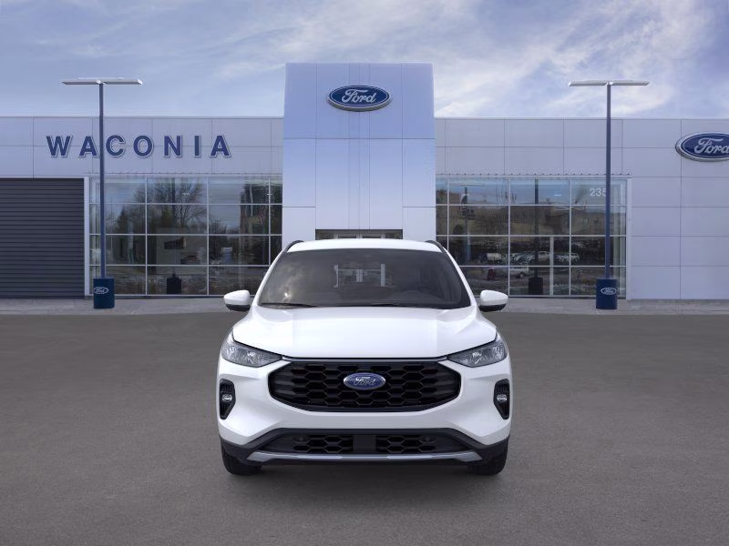 2025 Star White Metallic Tri-Coat Ford Escape Hybrid ST-Line Select AWD SUV